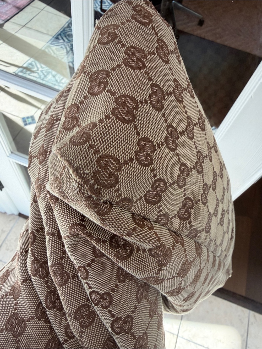 Gucci Brown GG Monogram horsebit bag large - Picture 15 of 17
